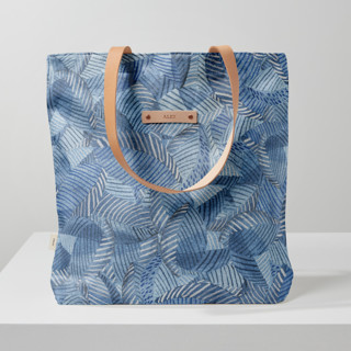 Seamless leaves Luxe Snap Tote
