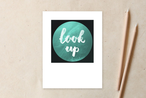 look up mini Non-Customizable Stationery