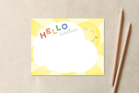 Rainbow Sunshine Non-Customizable Stationery