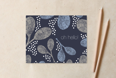 Claire Overleaf Hello! Non-Customizable Stationery