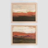 Saffron Earth No. 1 and No. 2 - Original Set Original Painting