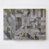 Sketchy Pattern | 40" x 30" Original Painting