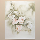 Bougainvillea in green Original Painting