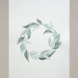 Magnolia leaves wreath Original Painting