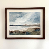 Coastal View Watercolor Original Painting