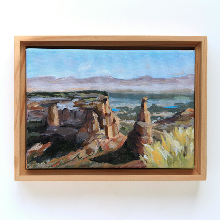 Infinity Framed original Colorado landscape Original Painting by Weronika Zubek Minted