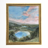 "Beneath Cotton Candy Clouds" - 9 x 11 - Framed Original Painting Original Painting
