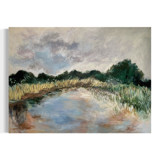 Still Water, Soft Sky (40x30) - Original Painting Original Painting
