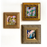Abstract Blossoms Set of 3 Original Painting