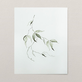 Green vine watercolor painting Original Painting