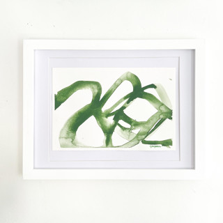 Small Green Plant Cell Original Painting