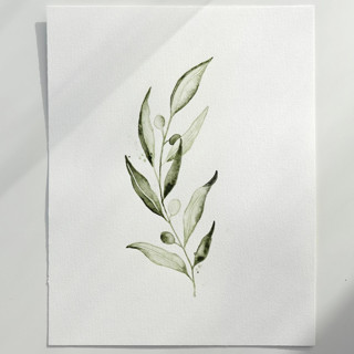 Olive Branch 02 Original Painting