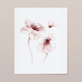 Oriental Poppies watercolor painting 03 Original Painting