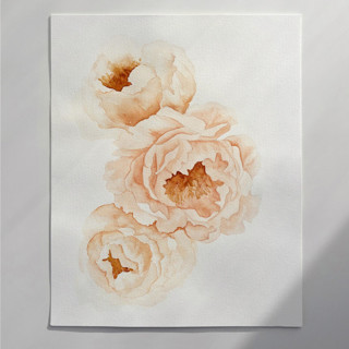 Peonies in bloom Original Painting