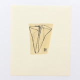 Folded Cow Head 3 Pastel Original Painting