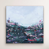 As the Memories and Seconds Pass By Coastal Wildflower Painting Original Painting