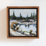 Pine Hill - Framed painting Original Painting