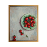 Strawberries on a Plate Original Painting