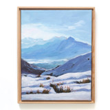 White Coat - Winter mountain landscape Original Painting