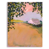 White Barn Original Painting
