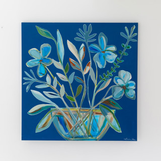 Electric Blue Potted Play Original Painting