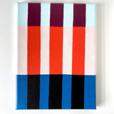 Oxblood and Poppy Original Artwork Original Painting