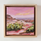Pink Colorado Landscape Framed Original Painting