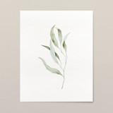 Green leaves watercolor painting Original Painting