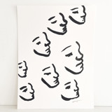 Sumi Faces Original Painting