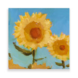 Sunflower Square Original Painting