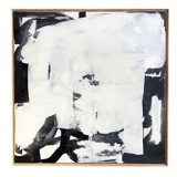 Black and White Square Original Painting