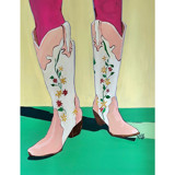 Hot Pink Tights Original Painting