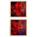 Passionate Heart Pair Original Painting
