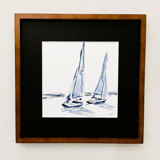 Stand on the deck and give thanks... Original Mixed Media