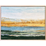 Sunlit Bay Landscape Original Mixed Media