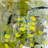 Green Pollen Original Mixed Media