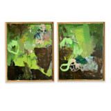 Mossy 1 & 2 Original Mixed Media