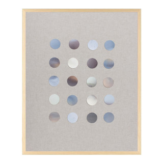 Blue Skies Modern Molecules Original Mixed Media