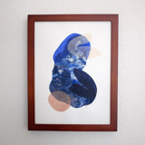 ocean flora one Original Mixed Media