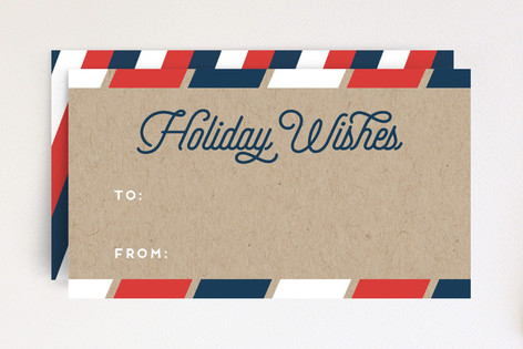 Candy Cane Stripes Non-Custom Mini Cards