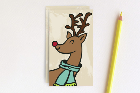 Jolly Reindeer Non-Custom Mini Cards
