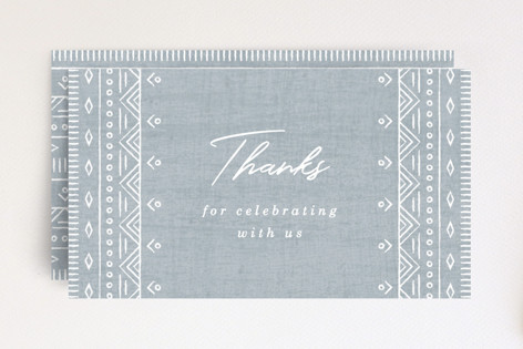 Boho Embroidery Tag Non-Custom Mini Cards