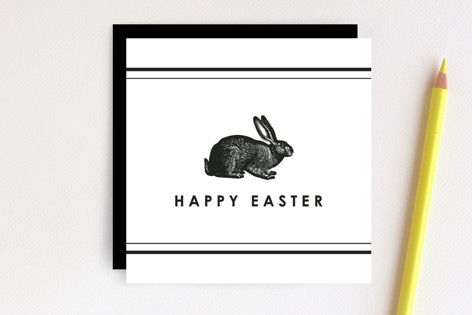 Vintage Bunny Frame Gift Tag Non-Custom Mini Cards