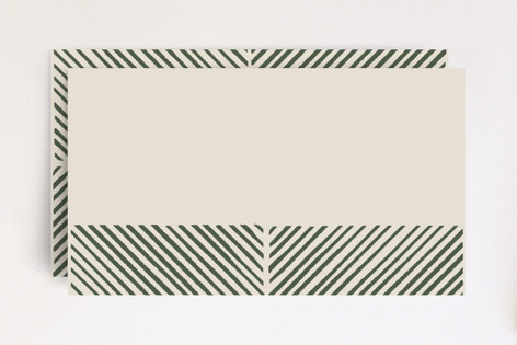 Herringbone Frame Place Card Non-Custom Mini Cards