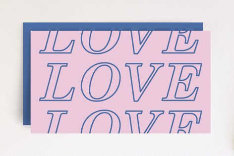 Love Love Love Gift Tag Non-Custom Mini Cards