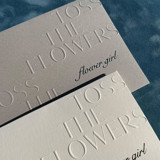 Embossed & Hot Foil Flower Girl & Ring Bearer Cards Bridesmaid gifts