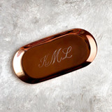 Engraved Jewelry Dish Oval Monogram Bridesmaid gifts