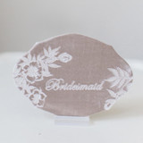 Bridesmaid Oval Card Bridesmaid gifts