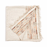 Unah Coral Fully Hand Embroidered Throw Blankets and Throws