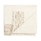Unah Brown Fully Hand Embroidered Throw Blankets and Throws
